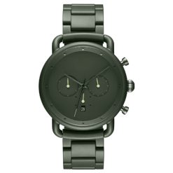 Chronograph Luxury Watch Bold Matte Finish Multifunction Dial